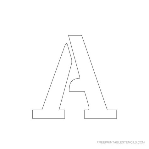 These templates are made available as free printables. Printable 2 Inch Letter Stencil A | Stencils printables ...