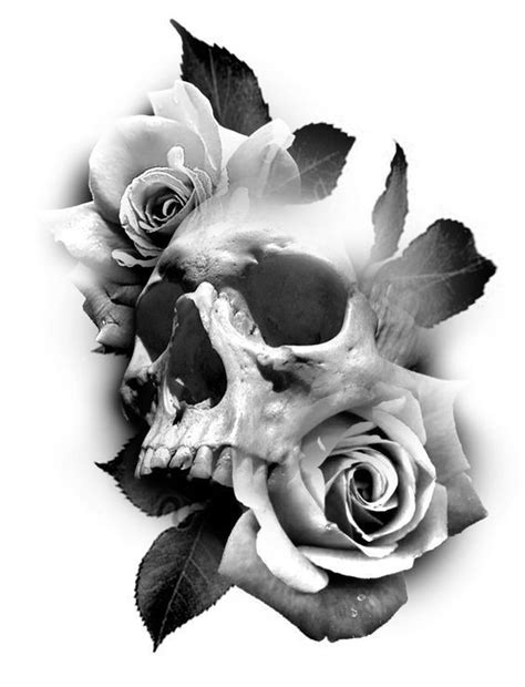 Caveiras Skull Rose Tattoos Skull Sleeve Tattoos Skull Tattoo Flowers