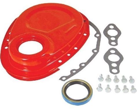Orange Timing Chain Cover Kit Fits Chevy Sbc 283 350 Pirate Mfg