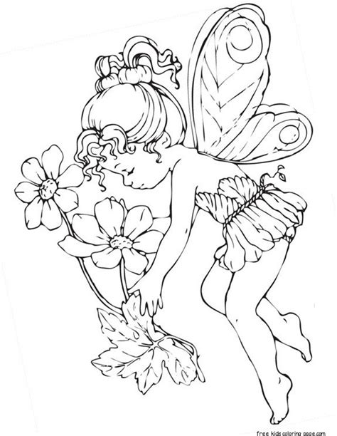 fairy coloring pages  adults printablefree printable coloring pages  kids