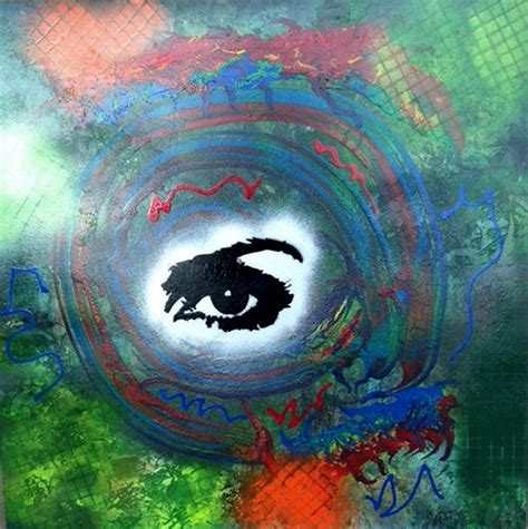 Mixed Media Abstract Post Modern Art By Alfredo Garcia Eye See You