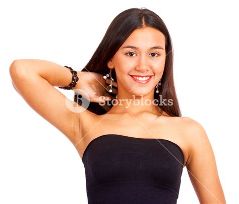 Beautiful Girl In A Tube Top Royalty Free Stock Image Storyblocks