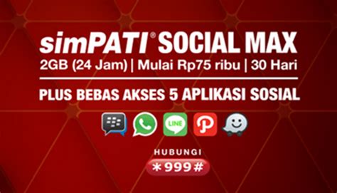 Kuota internet = unlimited (24 jam) fup = 1gb per hari kuota nelpon = unlimited (sesama). Cara Mengubah Kuota Chat (Social Max) Simpati Menjadi ...