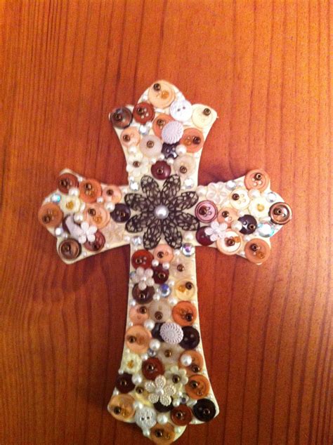 Painted And Decorated Wooden Cross Wooden Crosses Wooden Cross