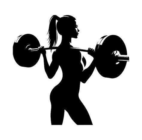 Premium Vector Collection Of Fitness Woman Silhouettes