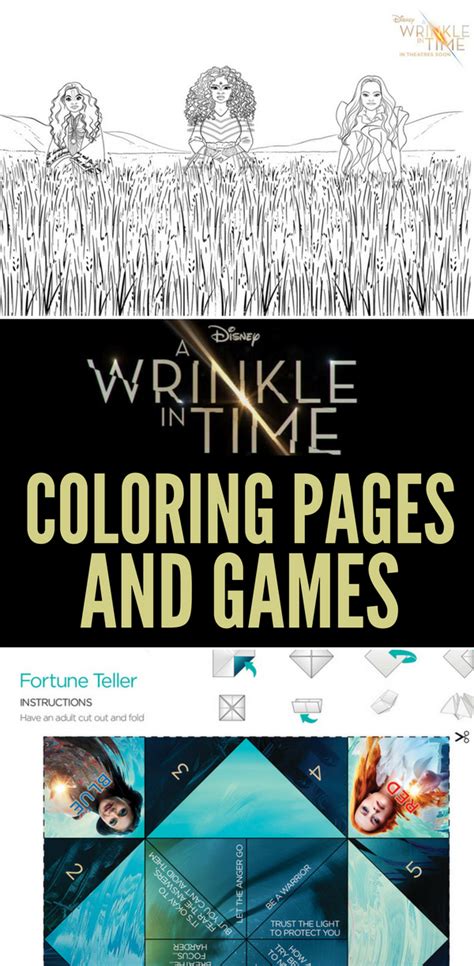 Printable A Wrinkle In Time Movie Activity Sheets And Coloring Pages