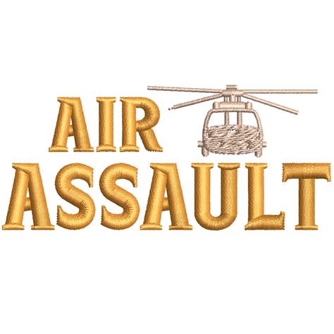 Helicopter Air Assault | Air Forces Digitized Embroidery Design