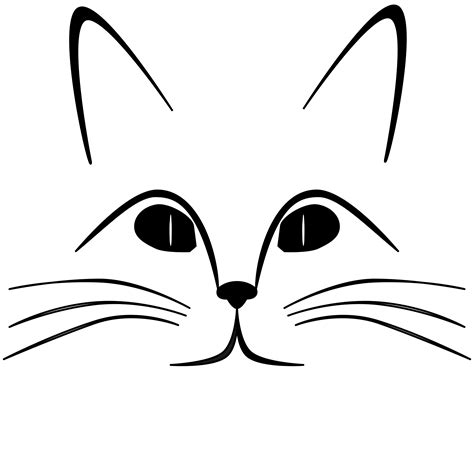 Free Printable Cat Face Template Use It At Home With Your Kids Or In