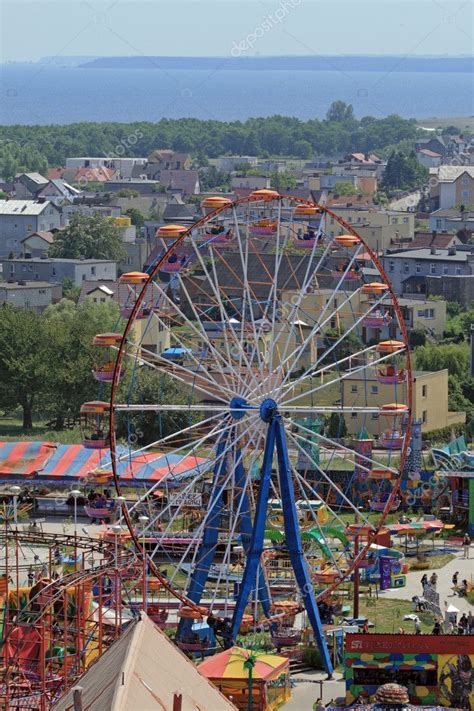 Aerial View Of The Amusement Park And Se Stock Photo By ©remik44992 1972515