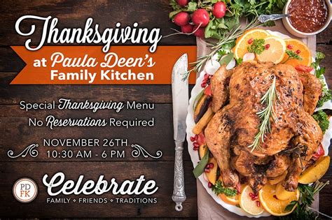Want to offer your take or ask a question? Thanksgiving at Paula Deen's Family Kitchen at The Island ...