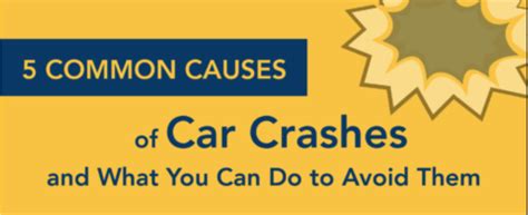 5 Common Causes Of Car Crashes Preventing Teen Car Crashes
