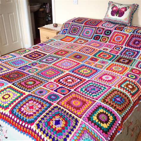 Crochet Granny Square Blanket By Charlotte Deaville Crochet Colourful