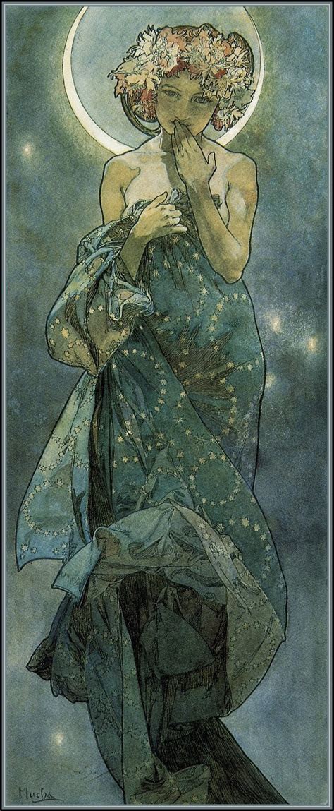 Alfons Maria Mucha The Moon And The Stars 1902 Art Magnifique