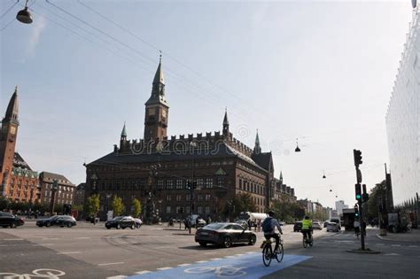 Copenhagen Town Hall Square In Heart Of Copenhagen Denmark Editorial
