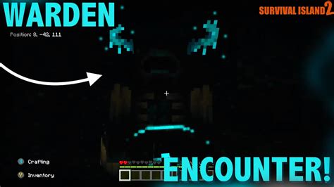 LIVE WARDEN ENCOUNTER Minecraft SURVIVAL ISLAND2 Part 25 YouTube