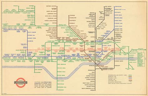 Buy London Underground Tube Plan Addisonuxbridge Rd Middle Circle