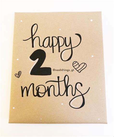 Happy 2 Months 🥰 Novelty Sign Save Novelty