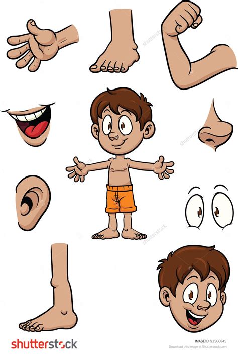 Famous How To Draw Cartoon Body Parts Ideas