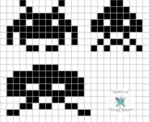 Diy 8 Bit Wall Art Nerdy Crafts Space Invaders Art Video Game Decor 8 Bit