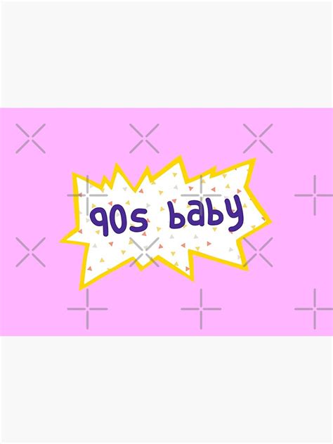 Pink 90s Baby Logo Quote Retro Design Cartoon Mask For Sale By