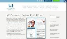 Piedmont Healthcare Employee Portal Page