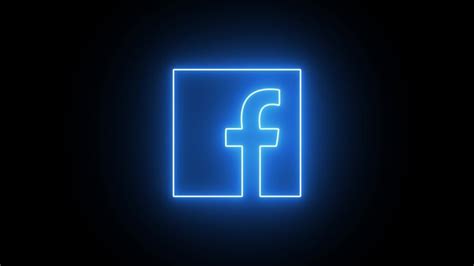 Neon Led Light Facebook Icon Iconos De Redes Sociales Set De Iconos