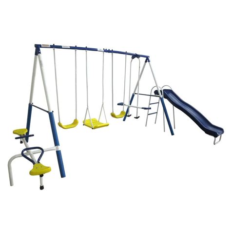 Xdp Recreation Playground Galore Outdoor Backyard Kids Play Swing Set