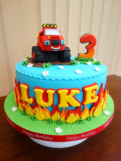 Blaze Monster Truck Cake Xmcx Bolos De Aniversário Caminhão Bolos