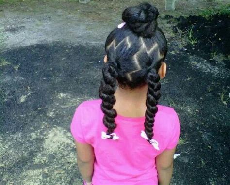 Learn how to create a simple, trendy ponytail hairstyle with hair gel. Ponytails with zig-zag parts | Cute little girl hairstyles ...