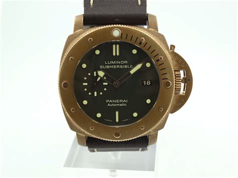 Fsot Panerai Pam382 Bronzo 47mm Bronze Case With Papers Perfect Patina