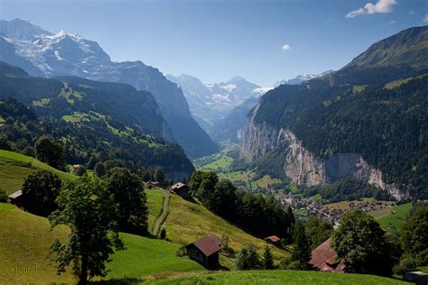 Switzerland's small size—its total area is about half that of scotland—and its modest population give little indication of its international significance. Lauterbrunnen - Switzerland | View of Lauterbrunnen near Int… | Flickr