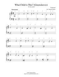 Print and download greensleeves easy sheet music by piano tutorial easy arranged for piano. What Child Is This? (Greensleeves) - For Easy Piano By Traditional - Digital Sheet Music For ...