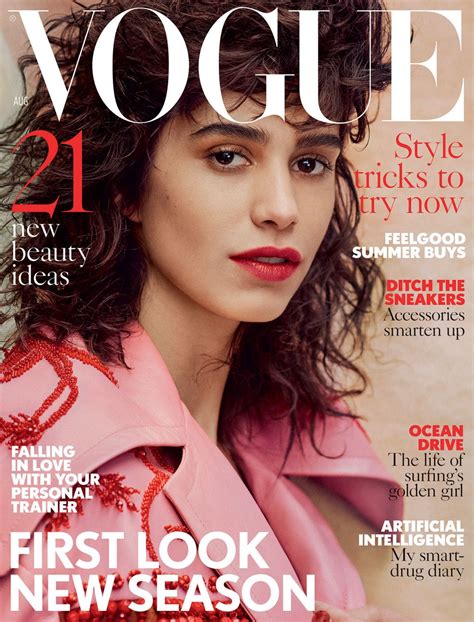 Mica Argañaraz Covers British Vogue Magazine August 2017