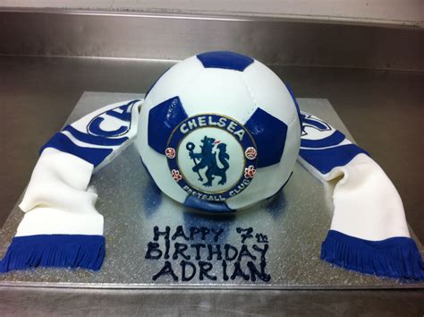 Chelsea Buttercream Football Cake