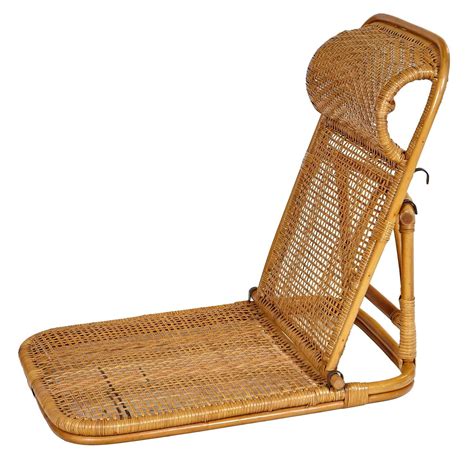 Anbuy 3 pieces patio furniture set outdoor rattan wicker chair seating sofa with glass table all weather conversation furniture for backyard porch garden poolside balcony brown rattan green cushions. Rattan and Wicker Folding Beach Chairs, Pair at 1stdibs