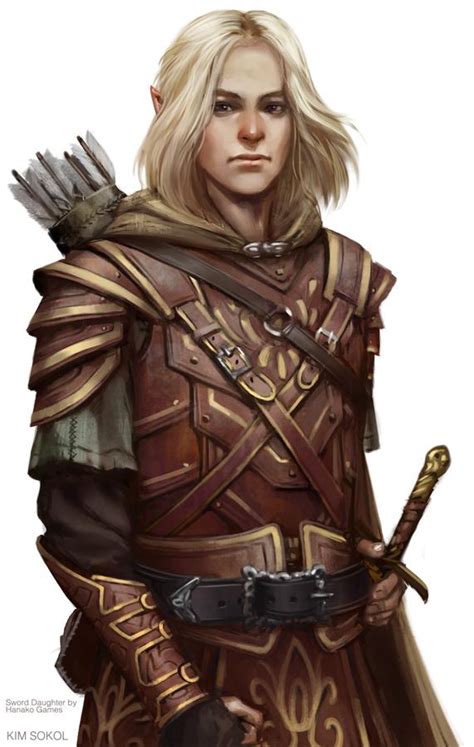 Mallior Nailo A Male Wood Elf Rogue For Dandd Fantasy Character