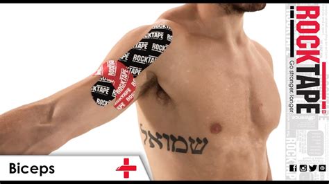 Rocktape Kinesiology Tape Instruction Biceps Youtube