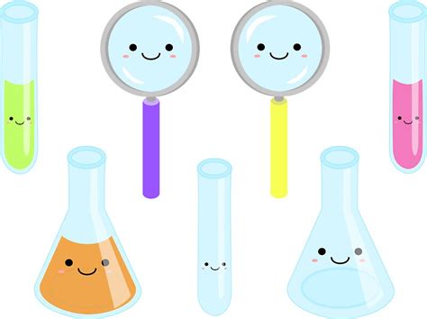 Kawaii Science And Chemistry Sticker Sheet Stickers By Mvolz Redbubble