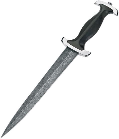 Boker Swiss Dagger Twisted Damascus Fixed Blade Knife 121551dam Ebay