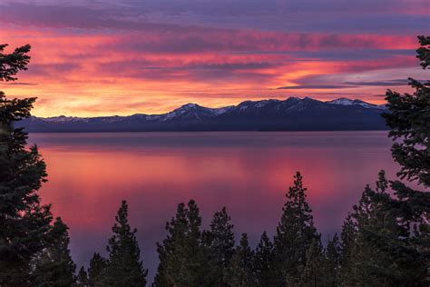 Fiery Sunrise In Lake Tahoe California 2160x1440 Oc Ifttt