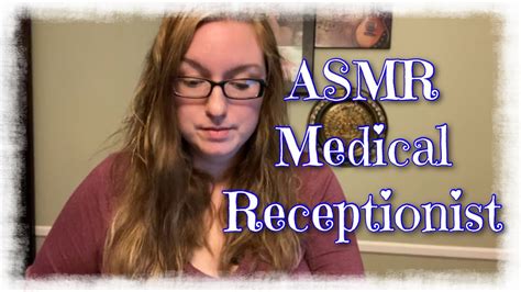 Asmr Medical Receptionist Roleplay Soft Spoken Typing Youtube