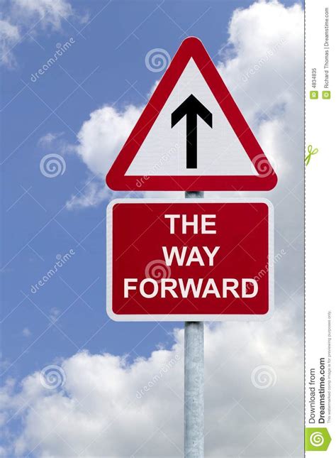 The Way Forward Sign In The Sky Royalty Free Stock Photo Image 4834835