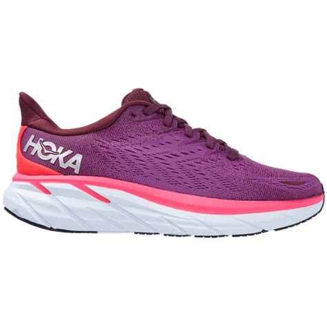 Hoka One One Womens Clifton 8 Purple Running Shoes Bmc Sports