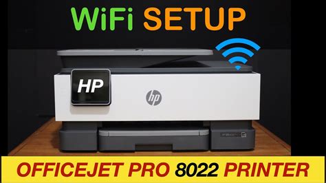 Hp Officejet Pro 8022 Wifi Setup Review Youtube