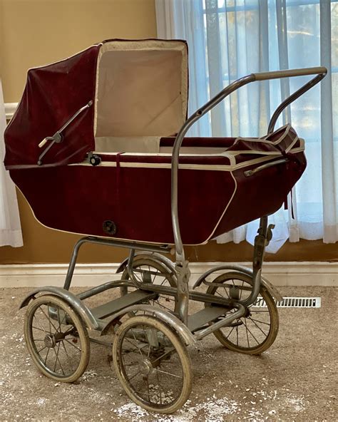 Vintage Victorian Pram Baby Stroller 1920 Once Occupied