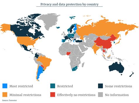 Privacy And Data Protection Laws By Country Maps On The Web