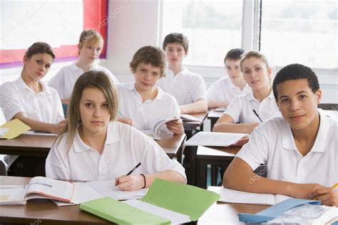 High School Students In Class Stock Photo By ©monkeybusiness 4761197