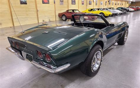 1968 British Green Corvette Convertible 4spd For Sale Hobby Car Corvettes