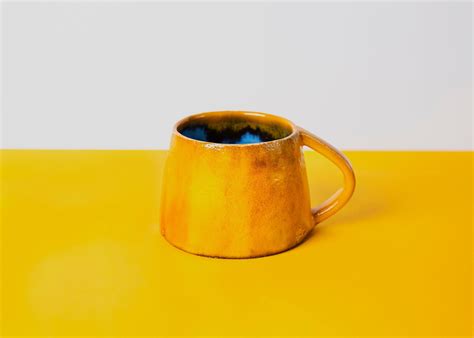 Yellow Mugs Eco Friendly Mug Pottery Mugs Drinkware Etsy