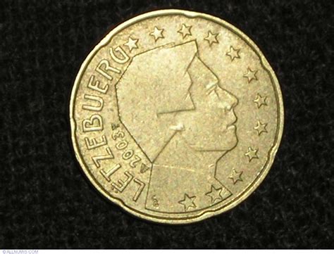 20 Euro Cent 2003 Euro 2002 Prezent Luxembourg Coin 6013
